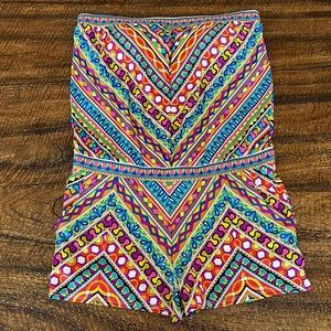 Trina Turk strapless Romper size L